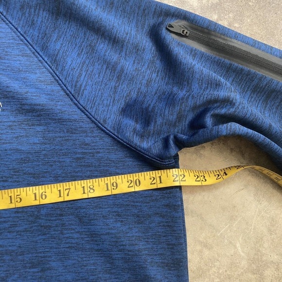 Spyder Sweatshirt Mens Size Medium Blue Tech Fleece Pullover Hoodie ProwB - Picture 6 of 11